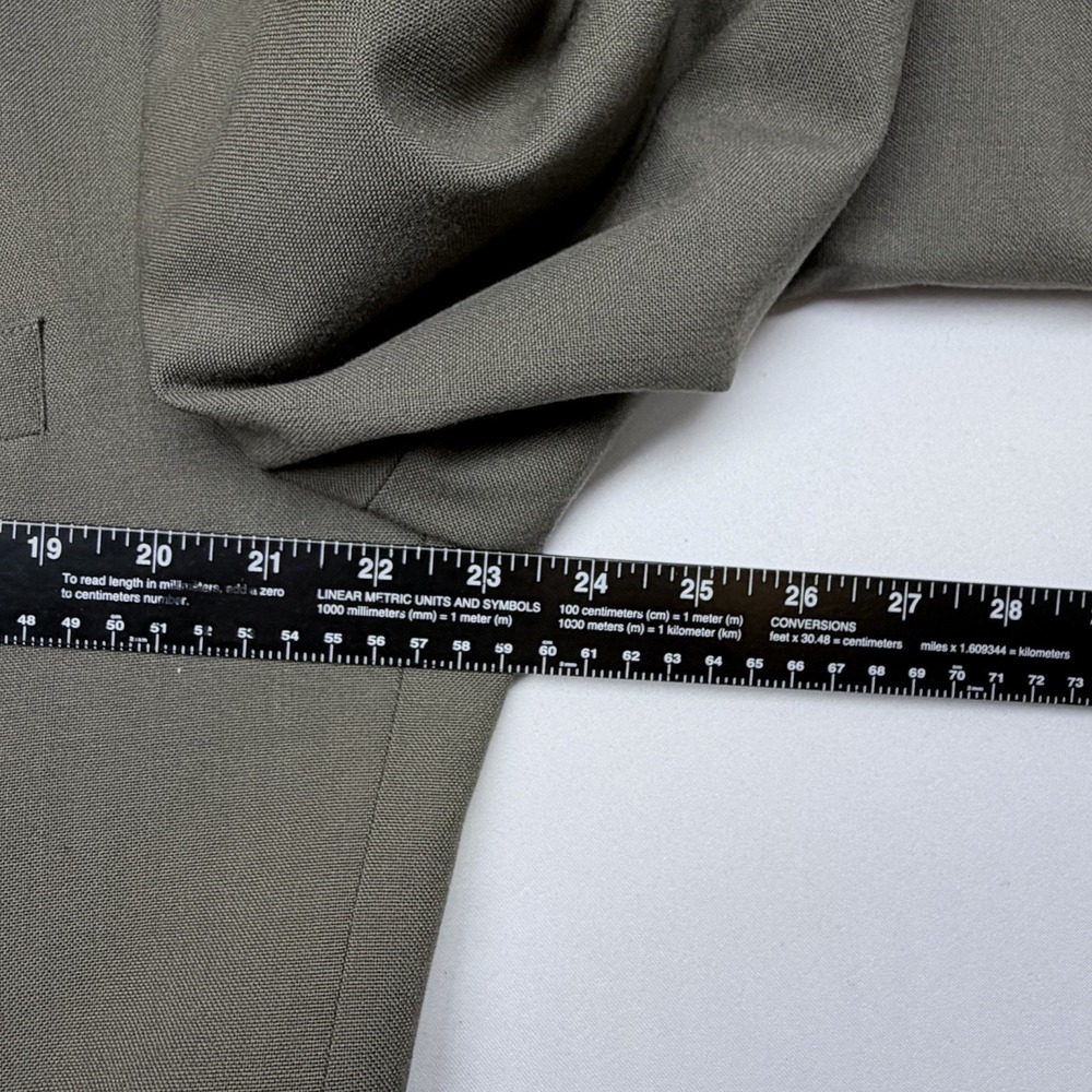 🟡 Croft & Barrow Wrinkle-Resistant Blazer Sport Coat Men's Size 46S Gray - Picture 9 of 12